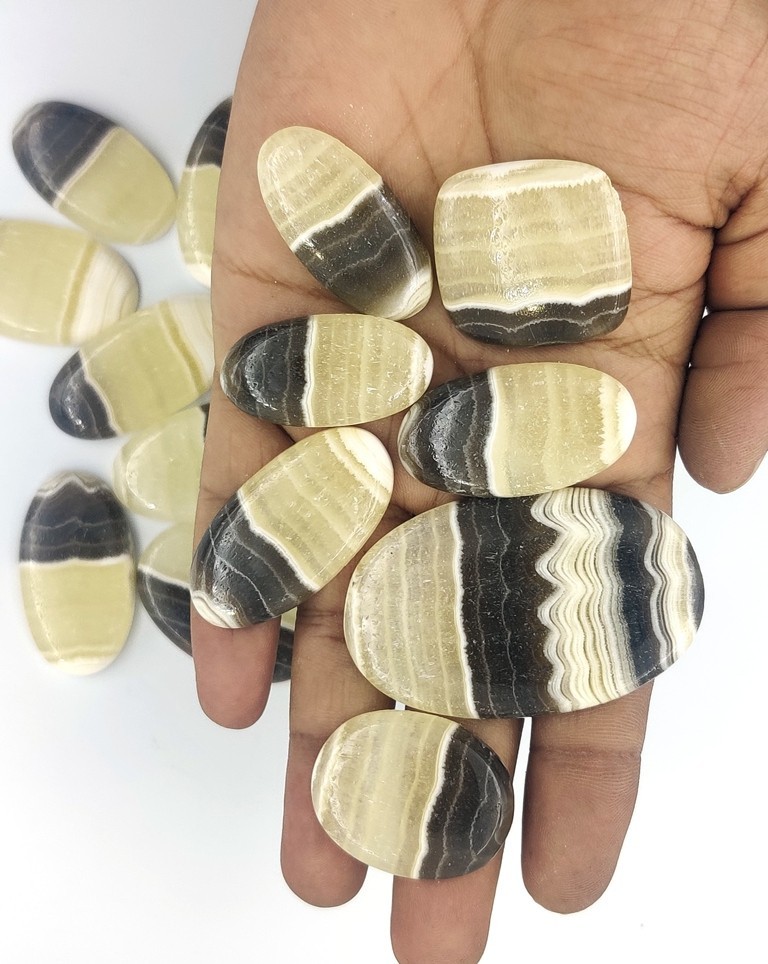 Natural Zebra Onyx Gemstone For Earring, Pendant, Necklace Jewelry Making 71317