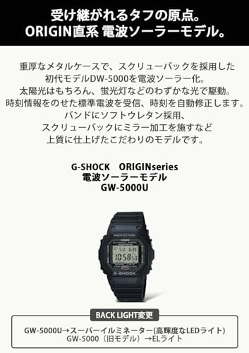 G-SHOCK GW-5000 GW-5000U-1JF Quartz Digital Men Gray-Dial Black-Band Wris[GF6CM]