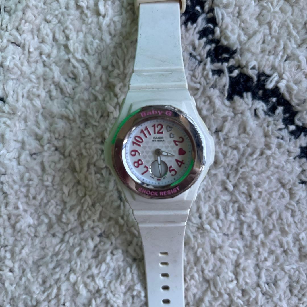 CASIO BABY-G BGA 105 white wristwatch