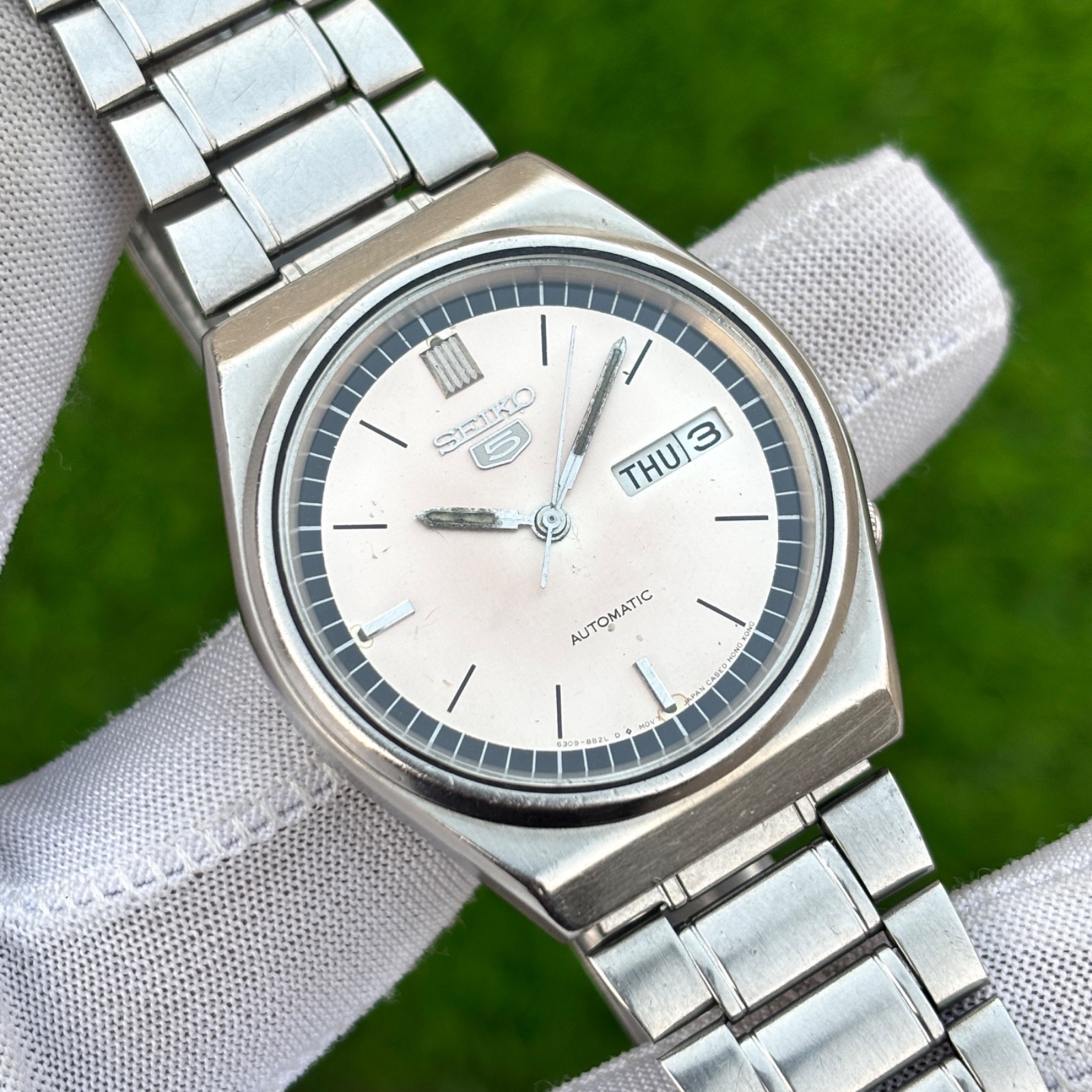 Vintage Seiko 5 Dress Formal Automatic Japan Made Men’s Watch 6309-8810