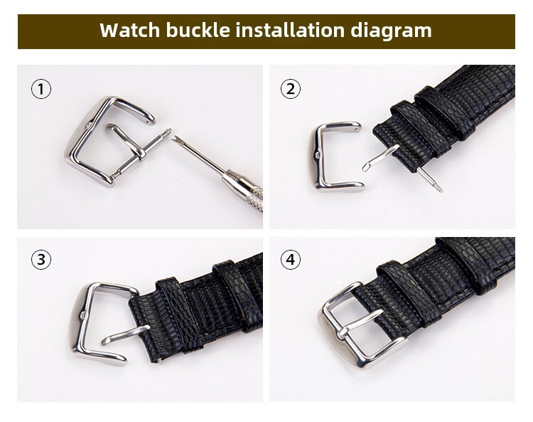 316 Stainless Steel Watch Buckle Belt Pin Clasp 16 18mm Fits Patek Philippe