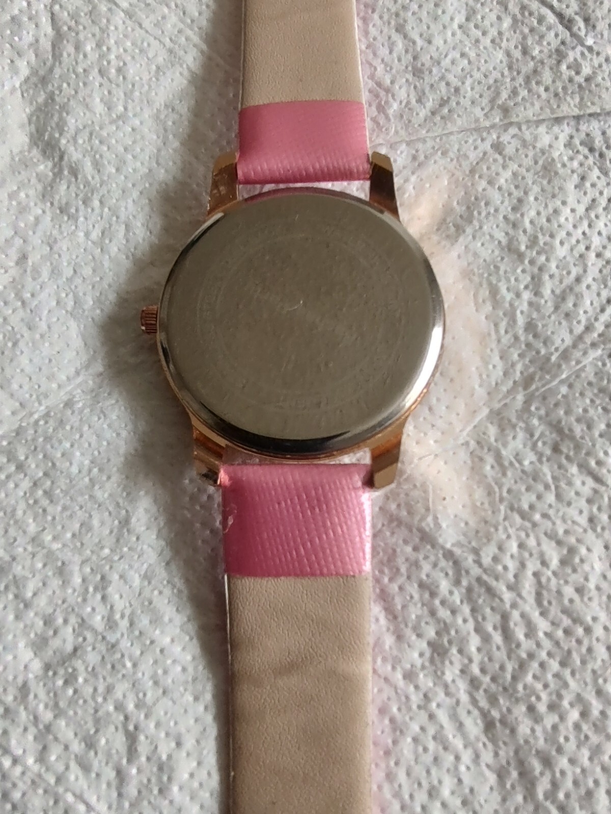 Bachaa Party Watch Pink tone Crystals leather Strap Women girls female