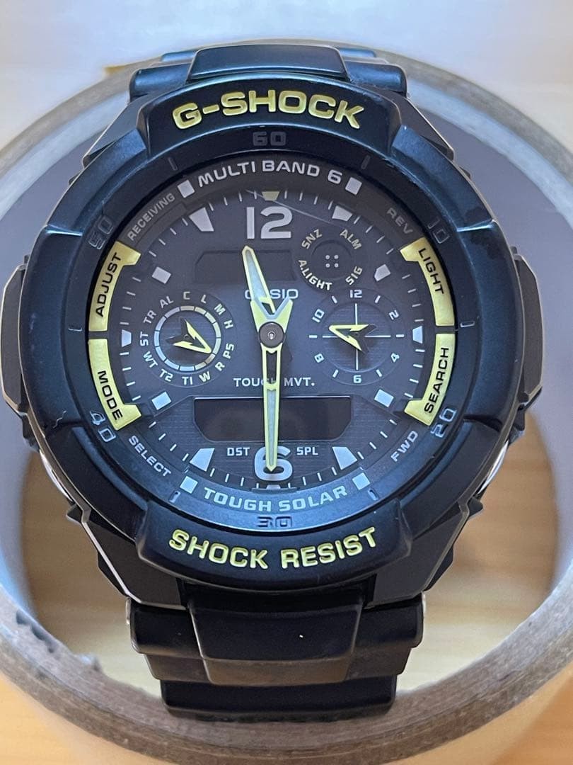 CASIO G-SHOCK GW-3500B-1AJF SKY COCKPIT Black Yellow Watch From Japan