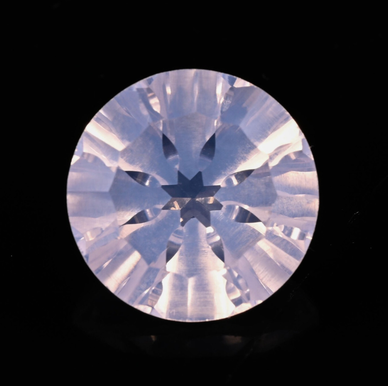 Natural Lavender Quartz Round Shape Faceted Cut Loose Gemstone 4.90 Ct 12X12X7mm