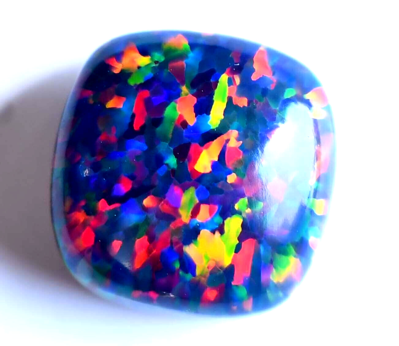 5.20 CT Natural Ethiopian Black Fire Opal Certified Very Rare Precious Gemstone