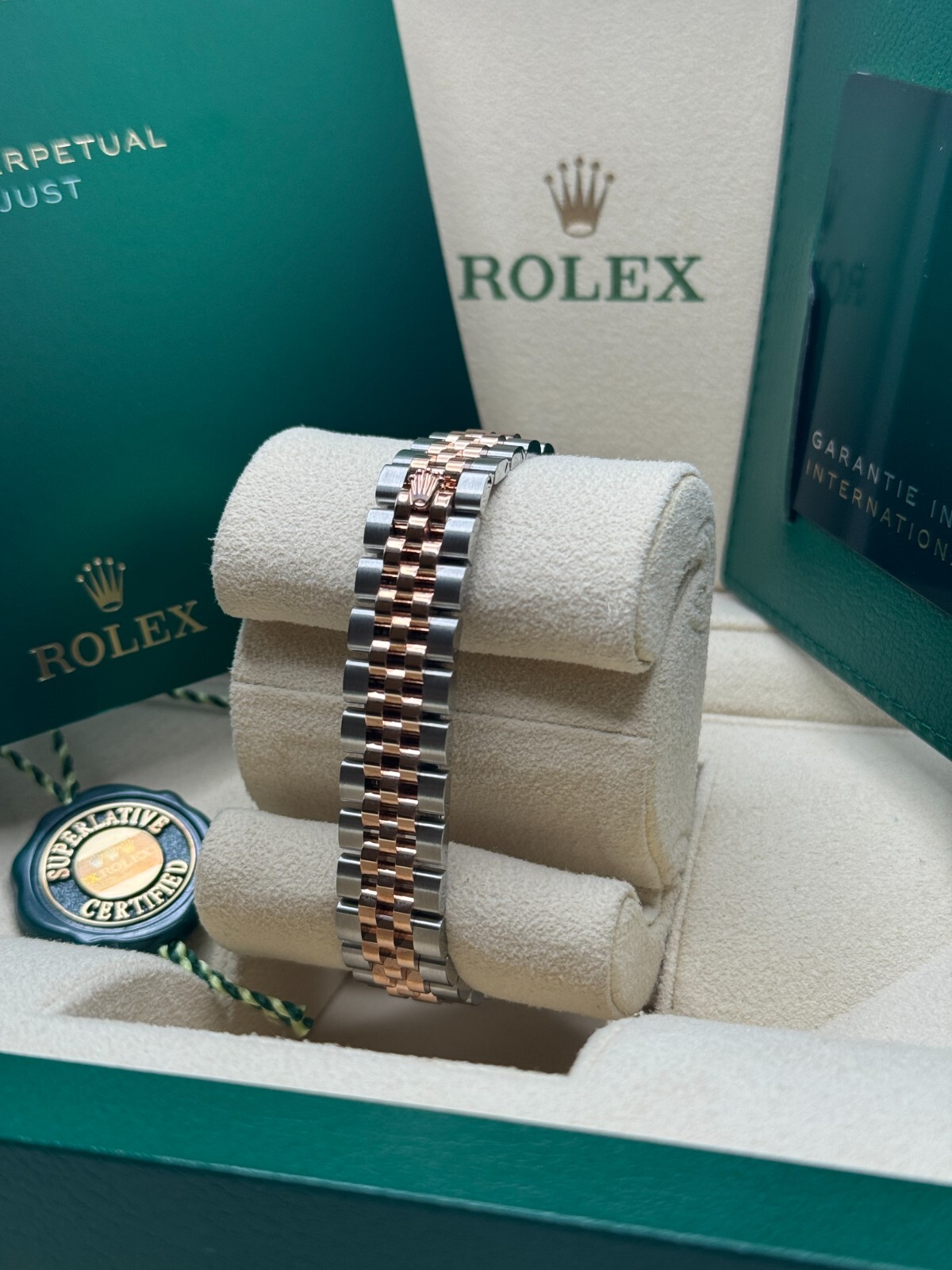 Rolex Lady-Datejust NEW Olive Green Diamond Dial 279381RBR Jubilee Bracelet