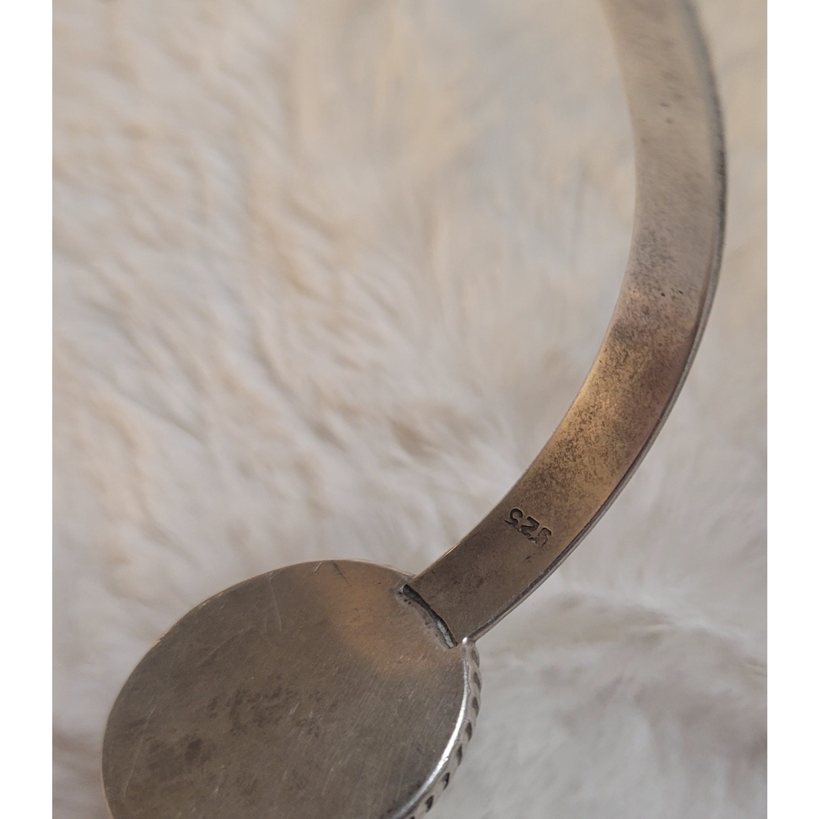 Marked .925 Sterling Silver Cuff Bracelet