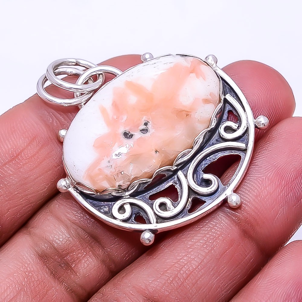 Natural Golden Sunstone 925 Sterling Silver Pendant 1.56″ P23, Christmas Gift