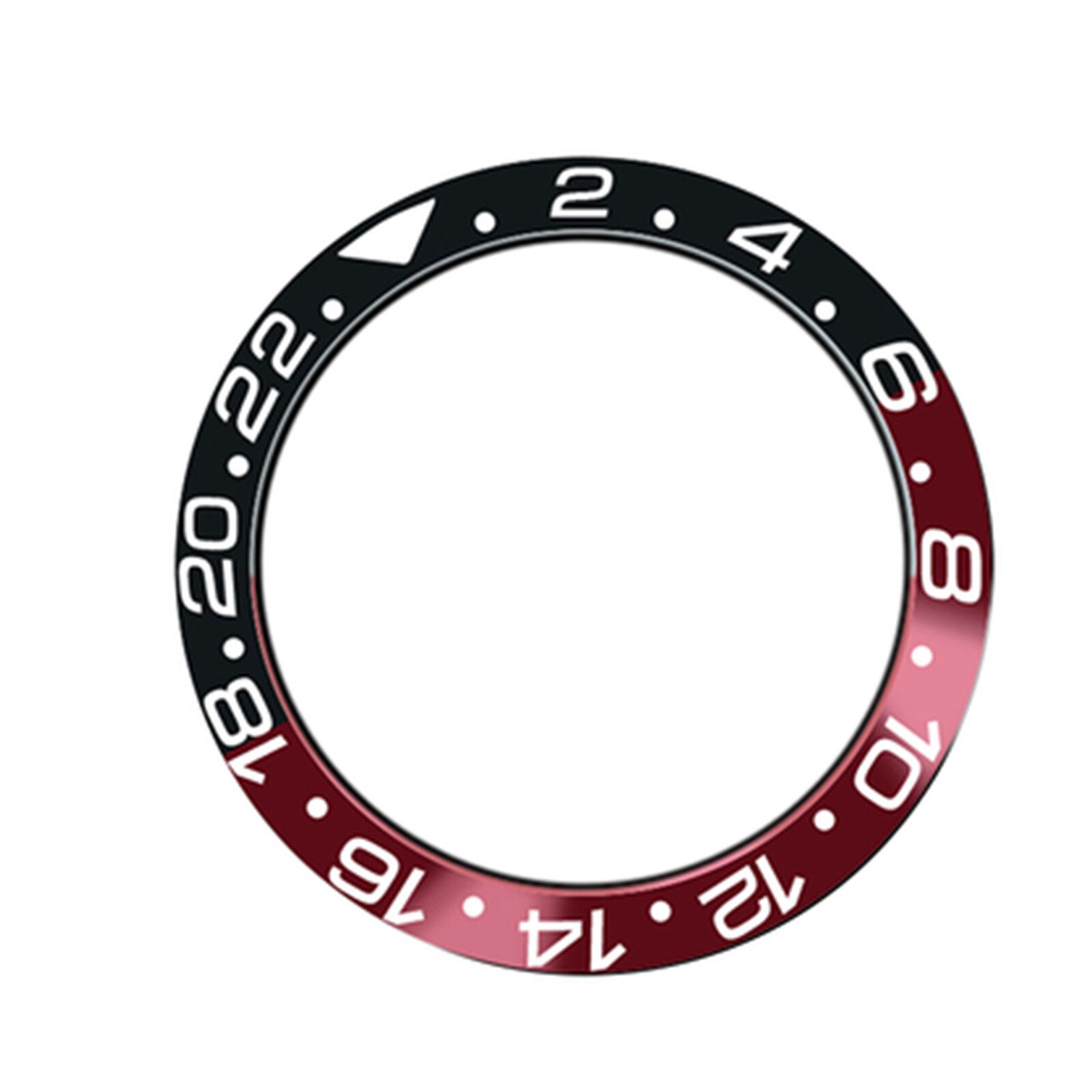 Aluminum / Ceramic Bezel Insert Watch Ring Replacement For 40mm GMT SUB Watch