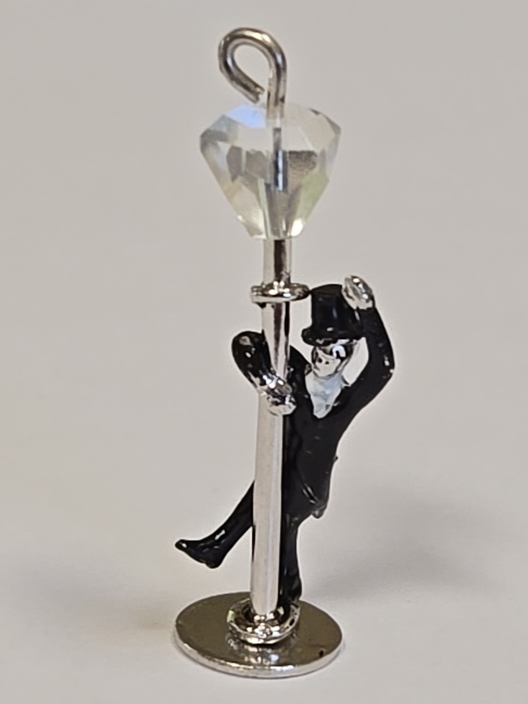 Sterling Silver ~ MY FAIR LADY Charm! ~ ENAMEL TUXEDO ~ RARE! ~ VINTAGE c1960s