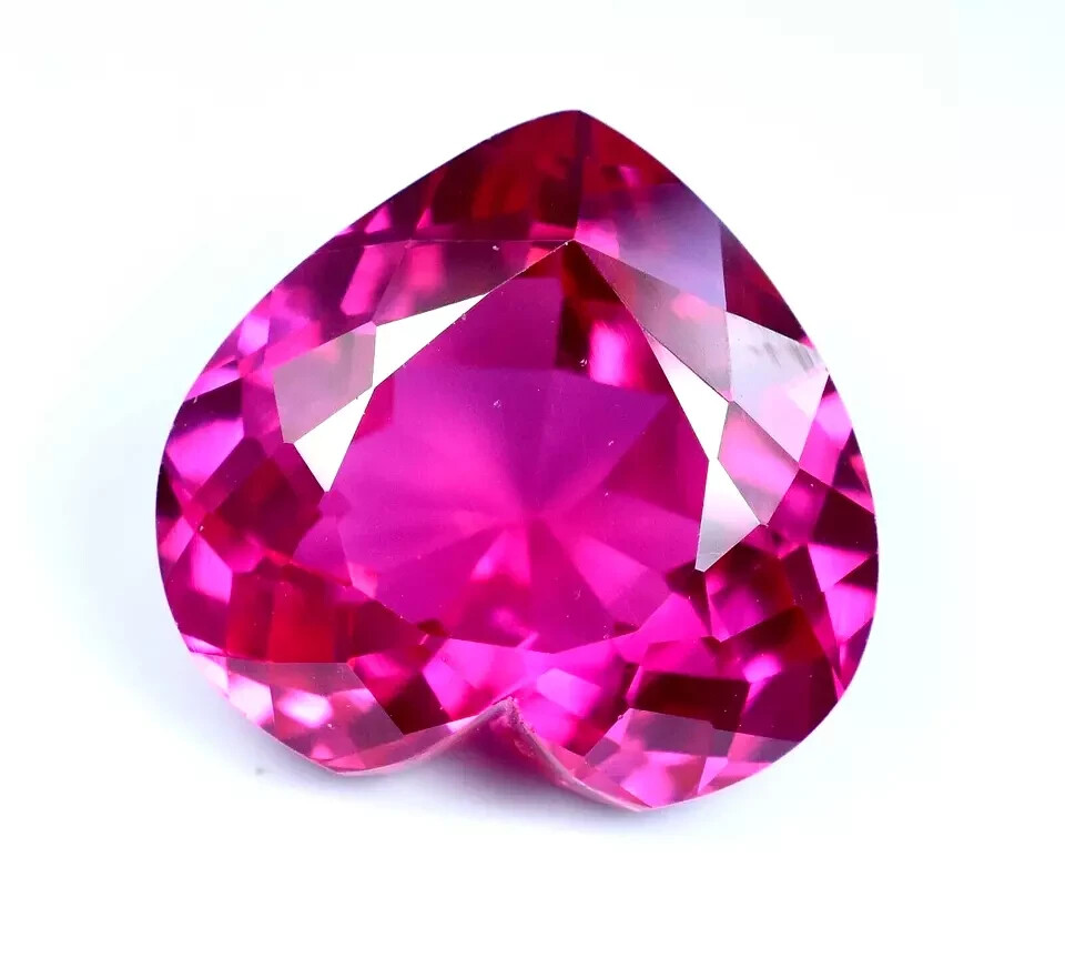 39 Ct Natural Pink Sapphire Heart Cut Certified Loose Stunning Gemstone