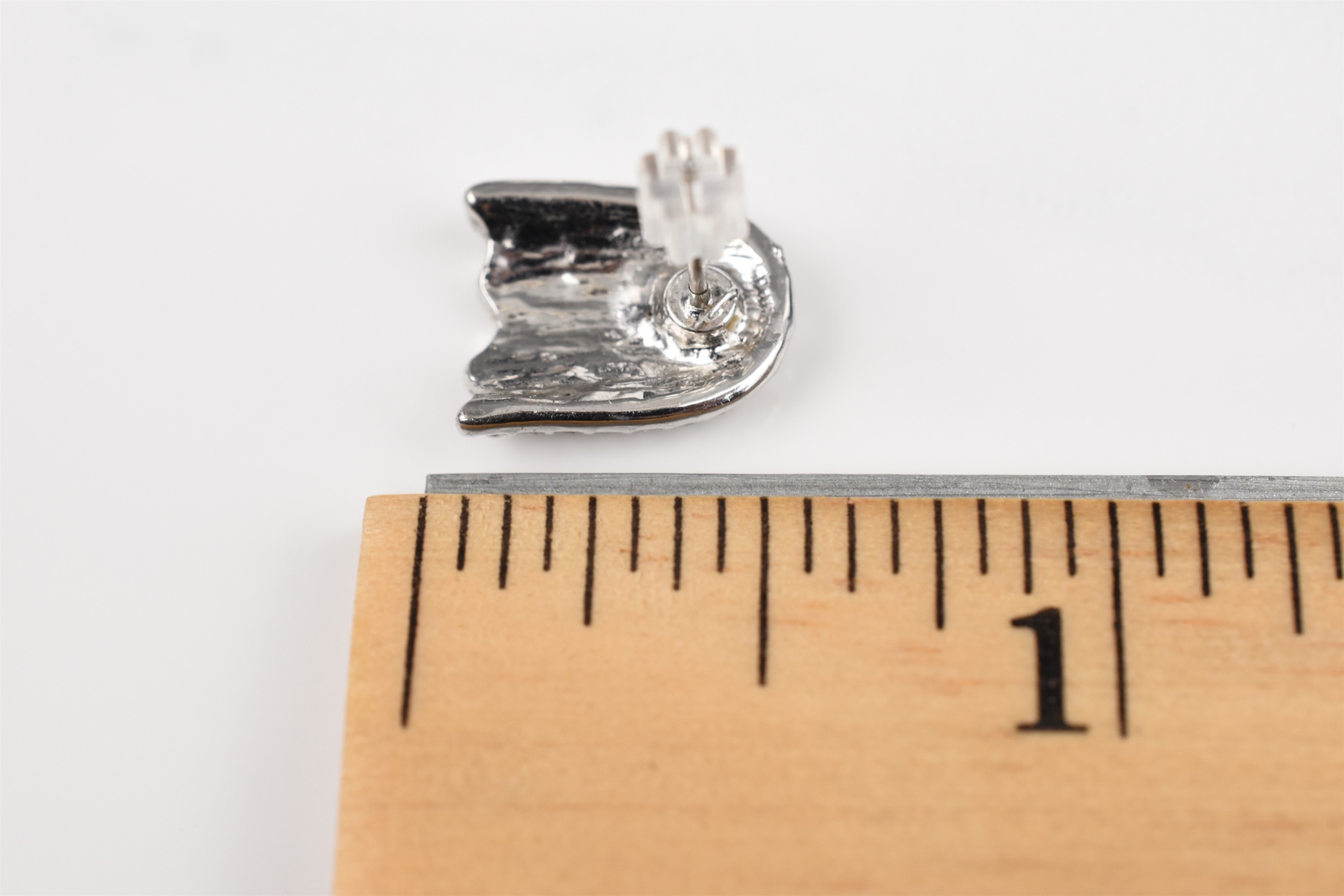 1980s Pac-Man Earrings, Silver Plated w/ Rhinestones – Choose Your Ghost!
