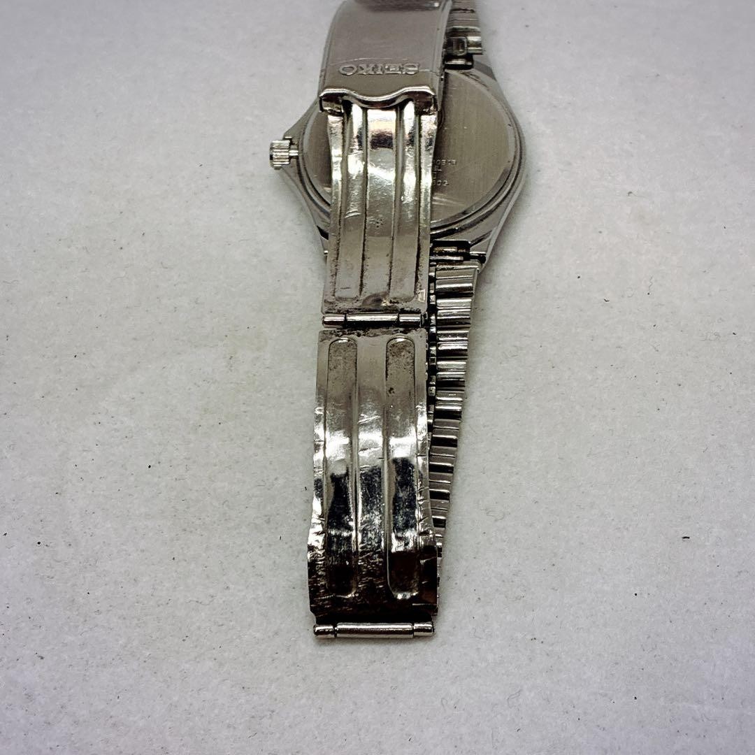 [Rare] SEIKO 5H23-7020 Day-Date Quartz Silver Watch, Working Condition