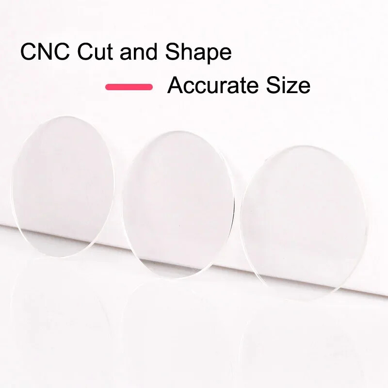 Flat 1.0mm Sapphire Glass 13mm-45mm Round Watch Crystal Glasses Lens Repair Tool