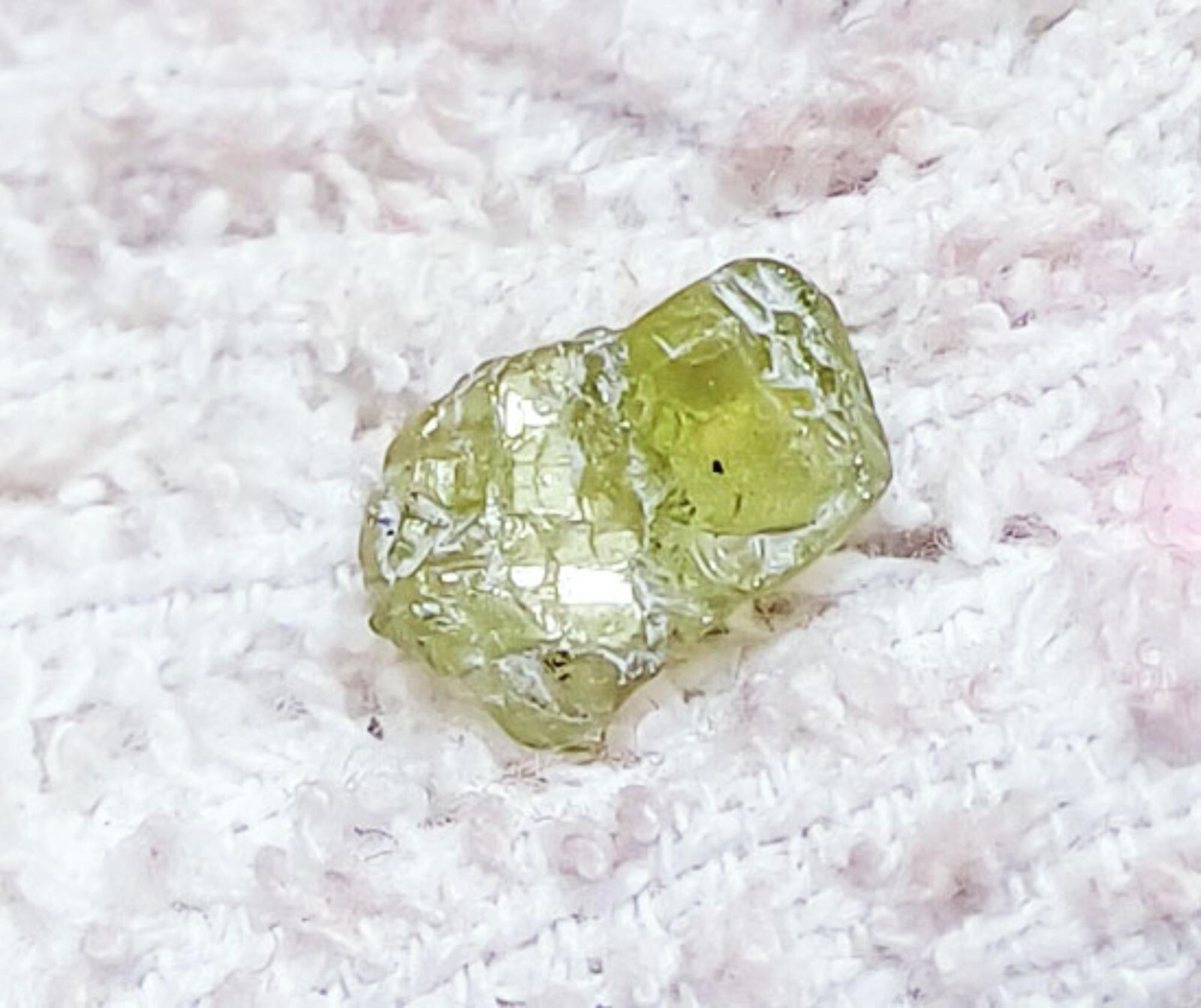 Natural Peridot Rough 1.55 Ct Certified Loose Gemstone With Free Gift