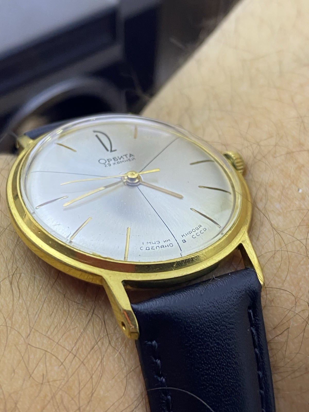 POLJOT ORBITA Automatic slim 29 Jewels Russian USSR luxury wrist watch #9001