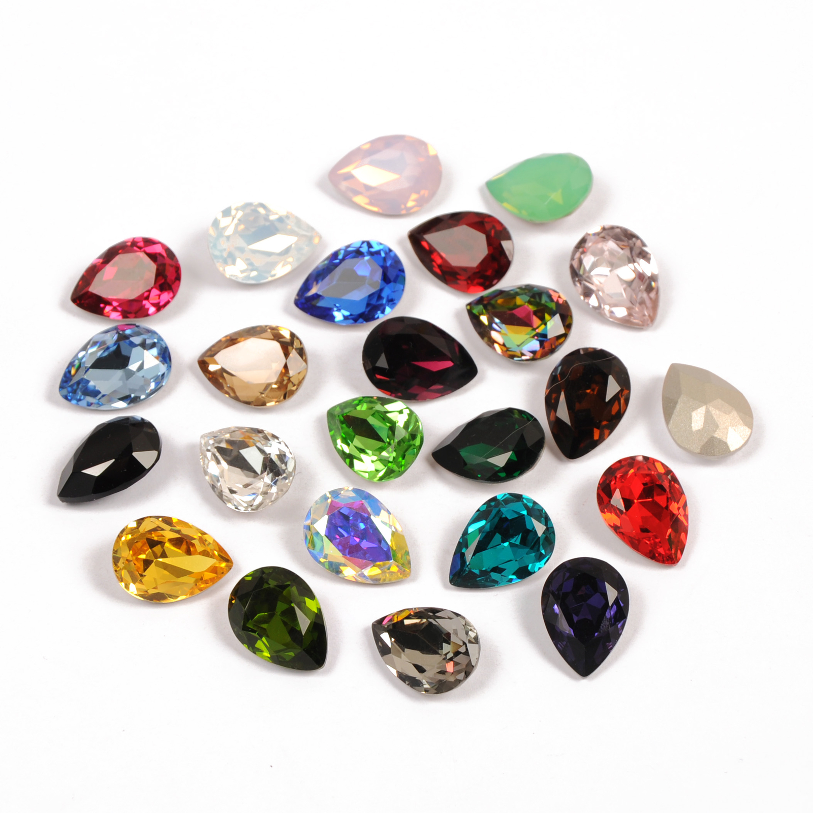 Sew On Teardrop Glass Crystal Rhinestones Crystal Fancy Stone Strass Craft Beads
