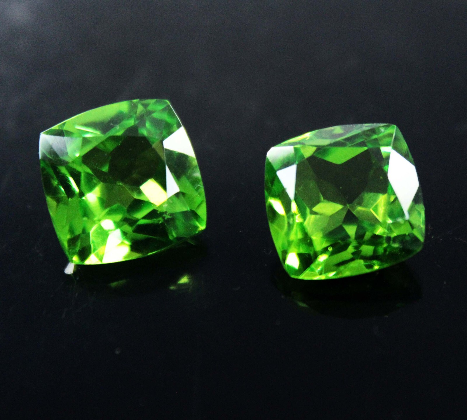 9.70 Ct Natural Green Peridot Cushion Shape CERTIFIED Rare Loose Gemstone