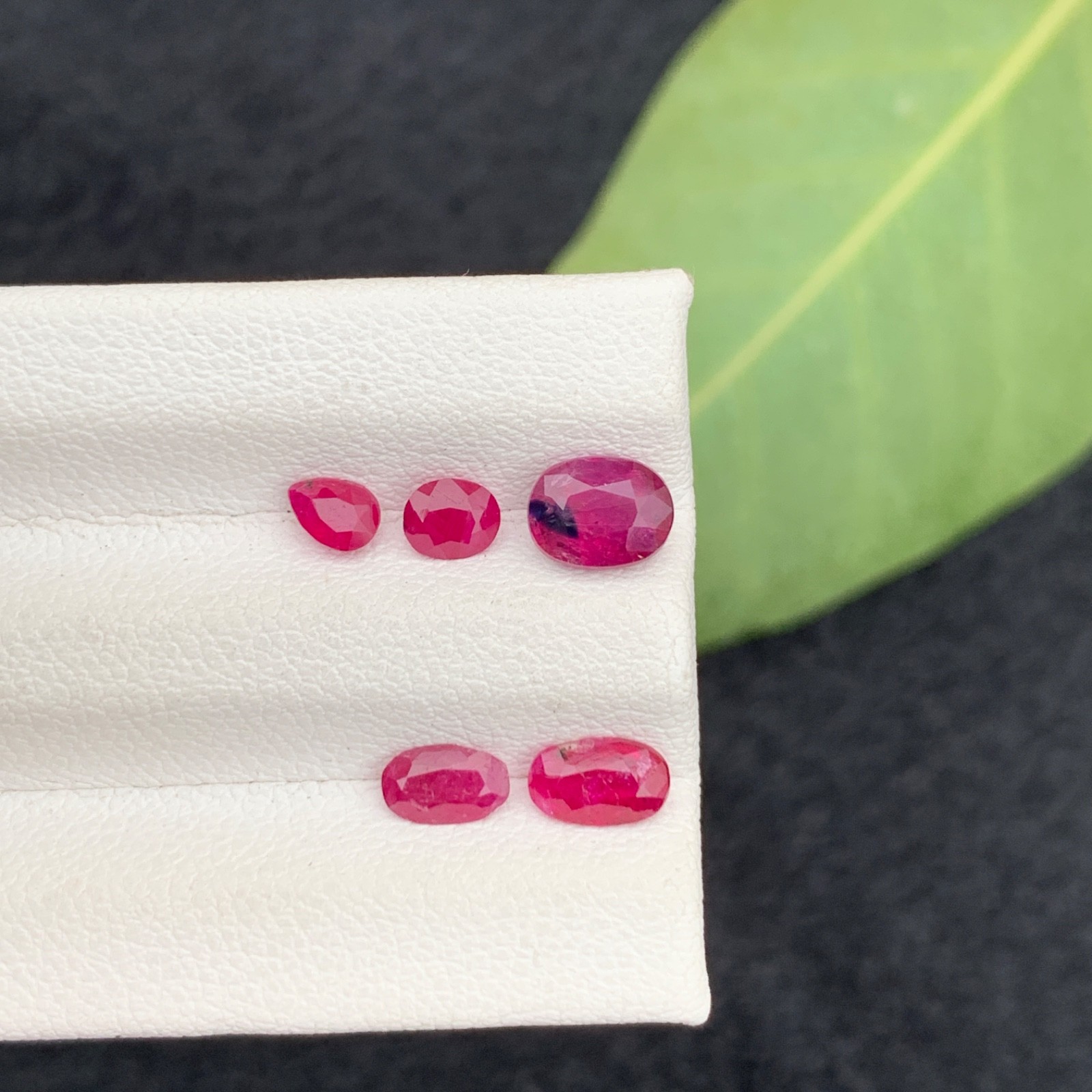 Natural Ruby Parcel 2.73 Ct Afghanistan Red Ruby Lot Oval Pear Cut Loose Gemston