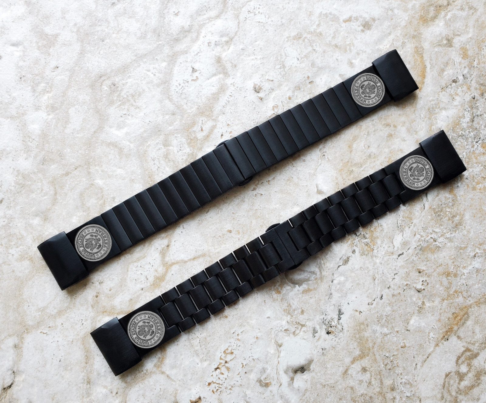US Veteran Engraved Black Band for Garmin Instinct 2X Descent Mk1 Mk2 Mk2i -V3