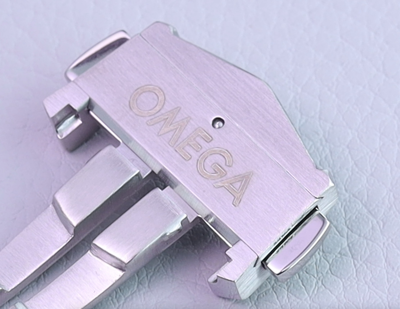 18mm OMEGA Stainless Steel Deployment Clasp Buckle SILVER for Leather Strap Band