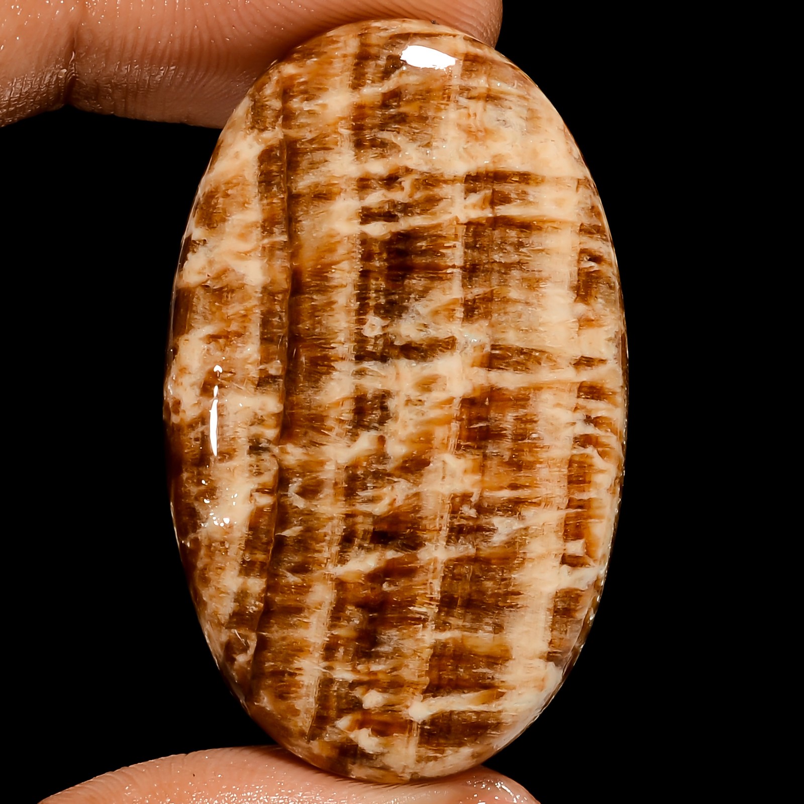 100% Natural Candy Aragonite Oval Shape Cabochon Gemstone 49 Ct 40X24X5mm UG1506