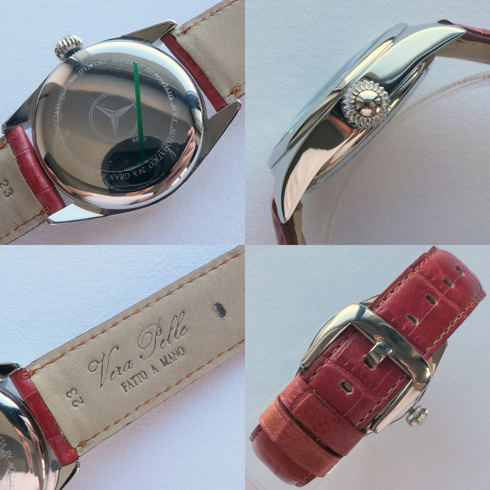Mercedes Benz Classic Retro Design Car Accessory Power Reserve Automatic Watch