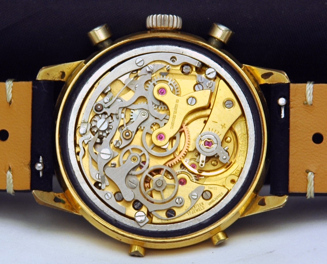 Wakmann Triple Calendar Chronograph Watch Valjoux 730 72c 73.1308.21 Gigandent