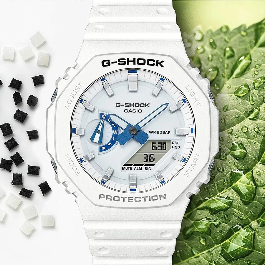 CASIO G-SHOCK GA-2100HDS-7AJF HIDDEN GLOW Analog Digital Watch White 45.4mm
