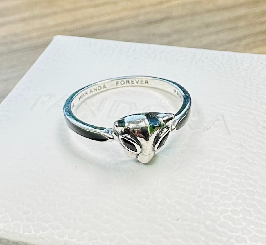 Pandora Black Panther Ring 194223C01 +FREE GIFT BOX +Polish cloth ~Choose Size