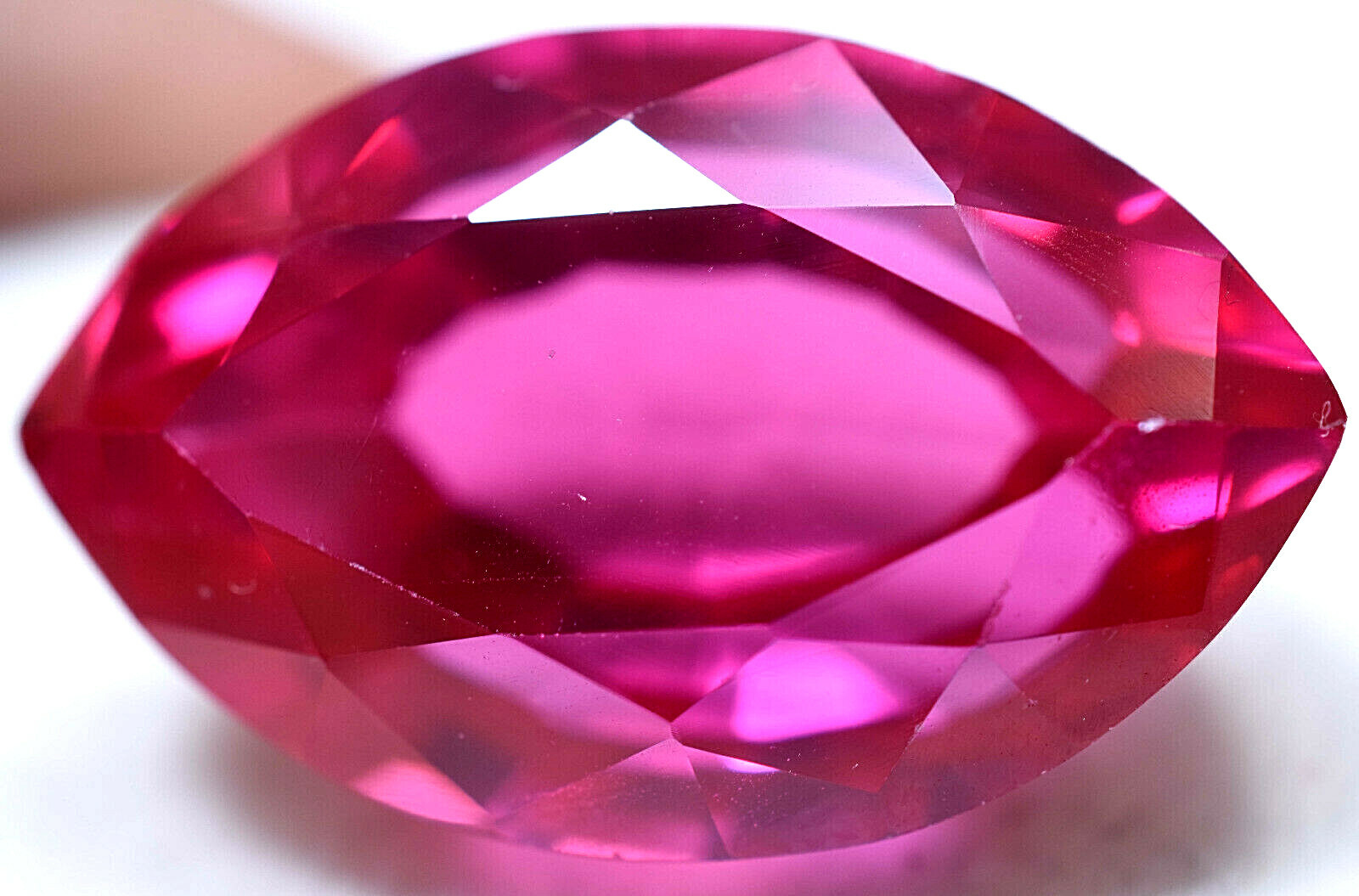40.55 Ct Natural Mogok Rich Pink Huge Ruby GGL Certified Treated Gemstone