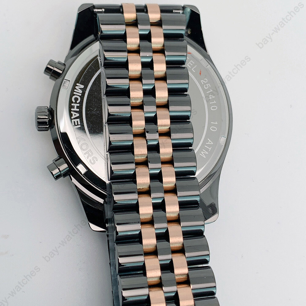 New Michael Kors MK8561 Lexington Chronograph Two-Tone Grey Quartz Men’s Watch