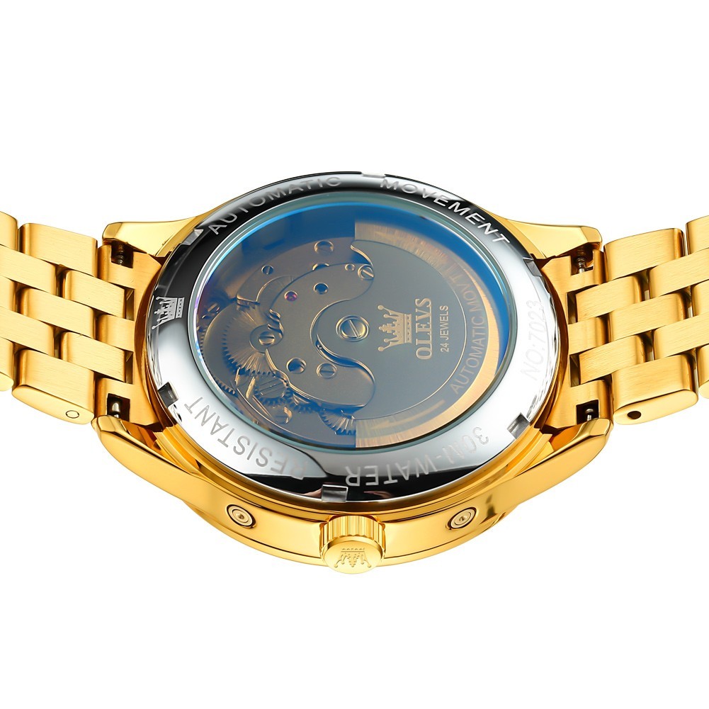 OLEVS 7023 High Quality Stainless Steel Strap Business Gents Automatic Watch`
