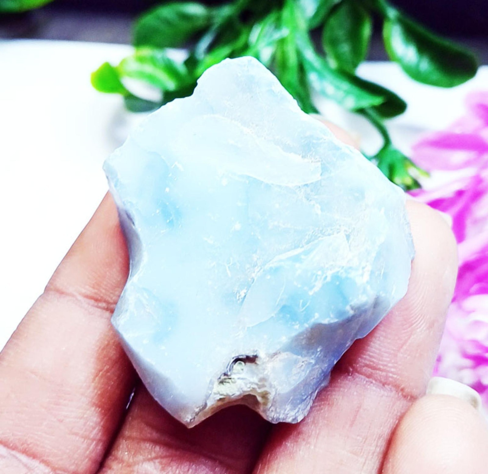 Natural Austrian Blue Opal Rough Loose Gemstone 99.20 Ct Certified ~ Free Gift
