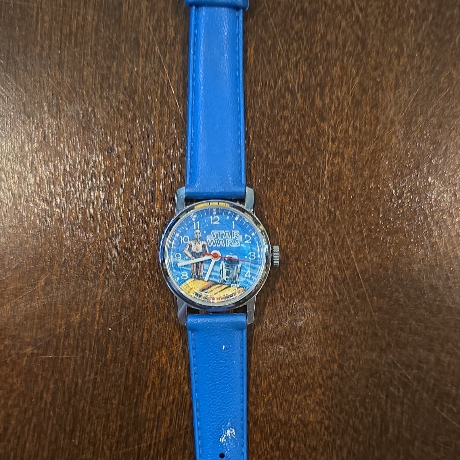 Star Wars R2-D2 Unisex Kids Quartz Analog Watch Blue Rubber Strap 25mm SS