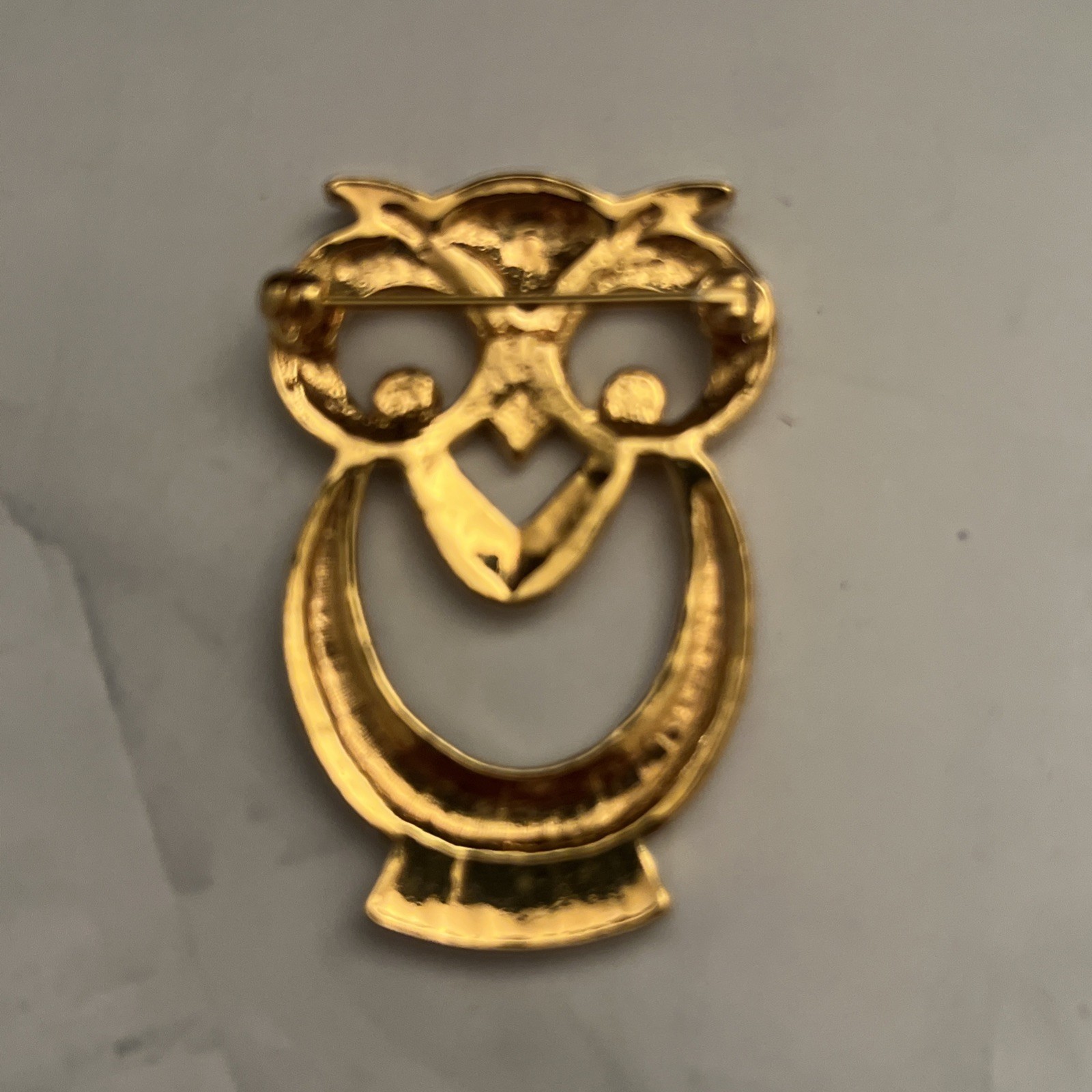 Vintage Avon “Wise Eyes” Owl Brooch Pin, originally released circa 1990