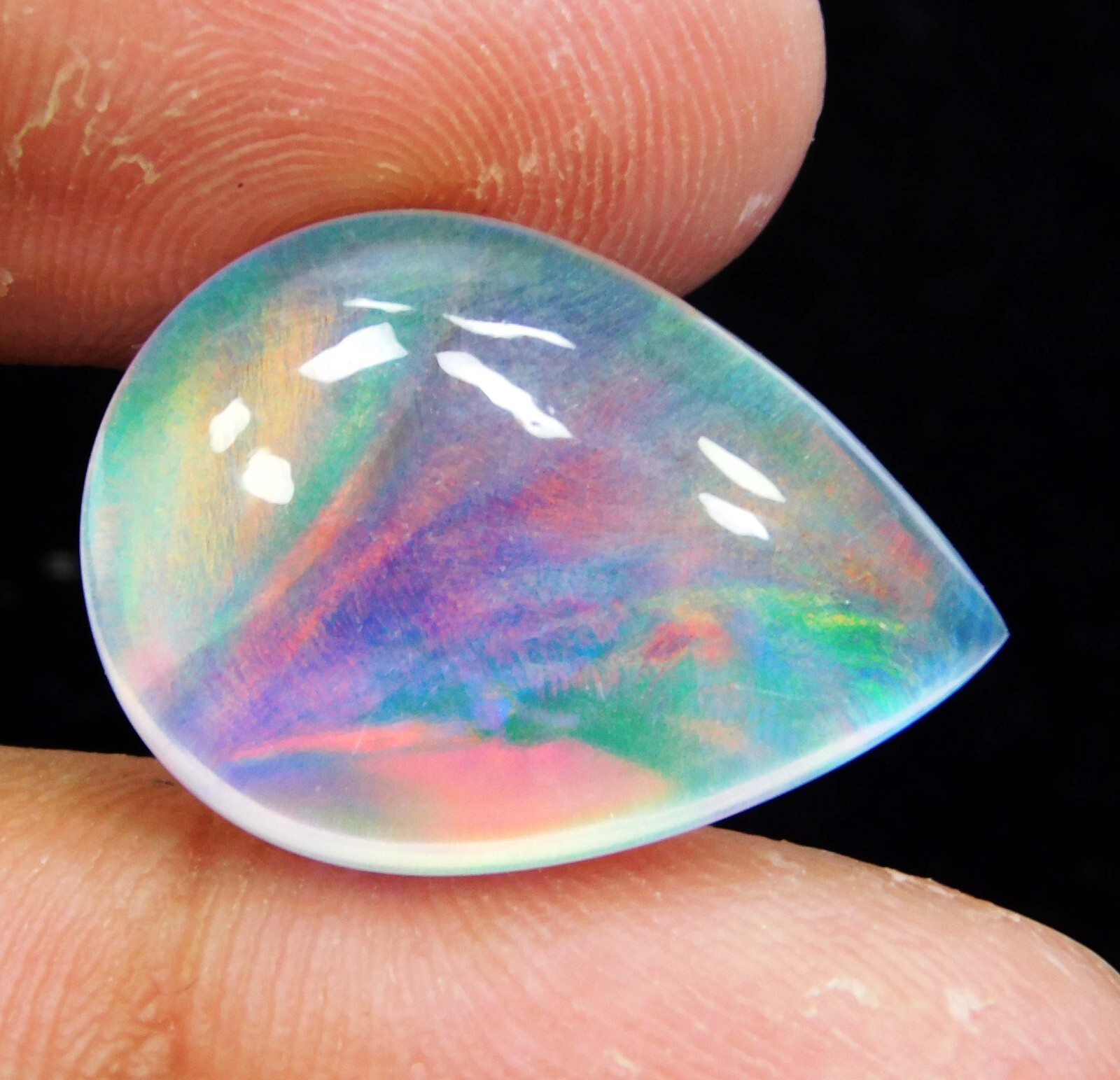 13.90 Ct Natural Ethiopian Fire Opal Certified Untreated Gemstone Play of Color