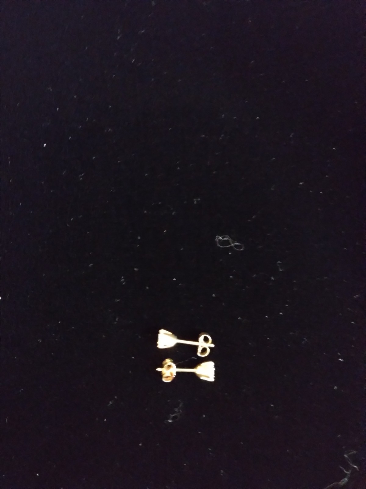 1/2 ct tw genuine diamond stud earrings 14k 6 prong settings, clutch backs.