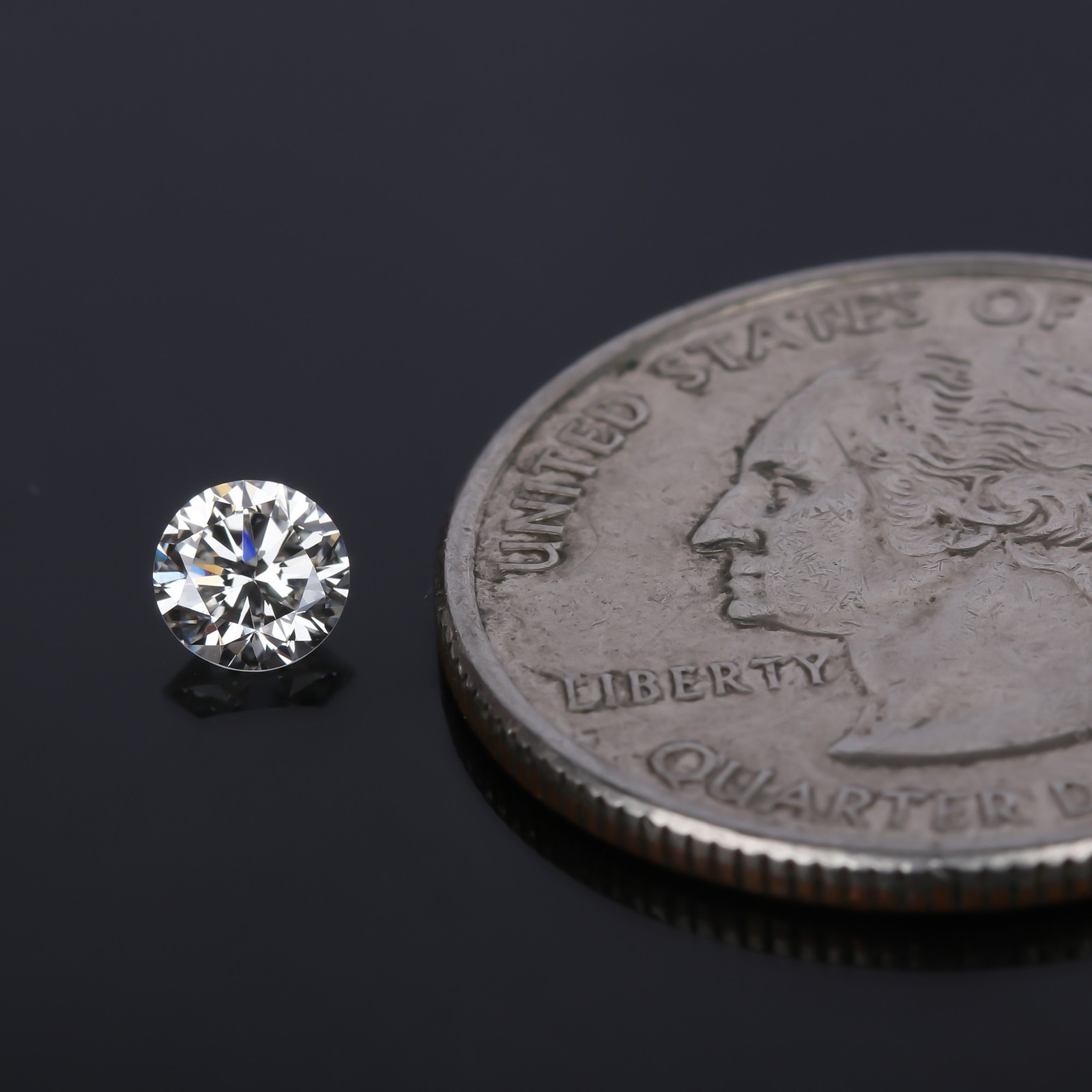 0.36 Ct. Natural Round Cut White F Color Diamond, VVS2 Clarity EGL Certified