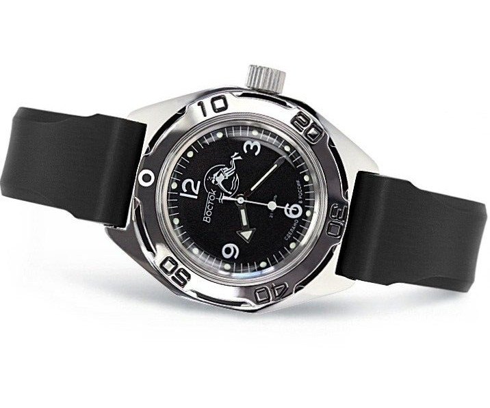 Vostok Amphibia 670919 Watch Scuba Dude Diver Mechanical Automatic US SELLER