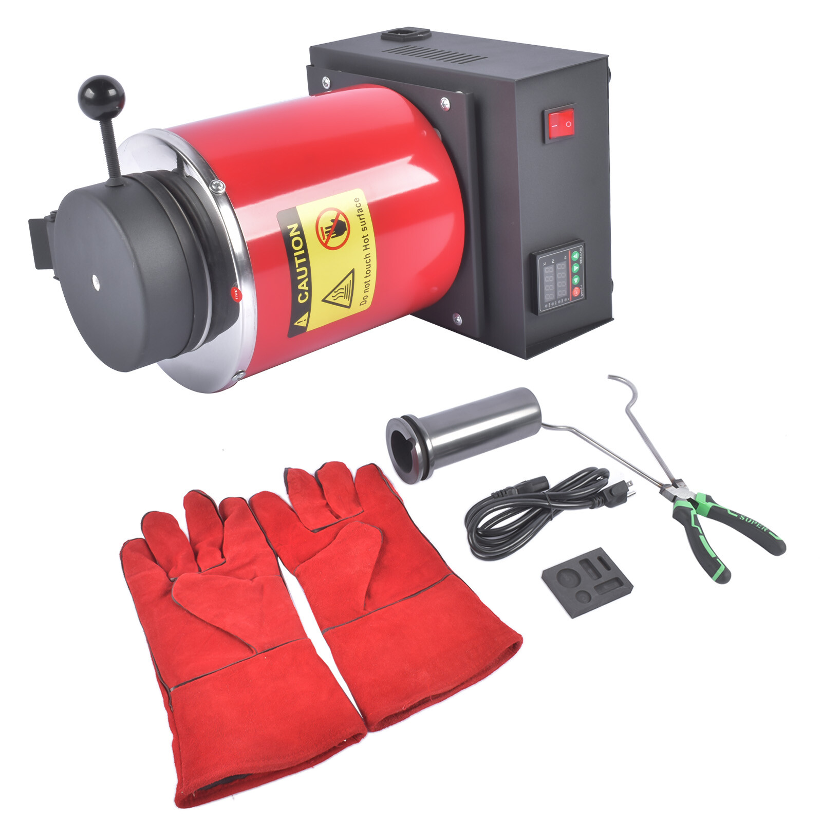 3KG Gold Melting Furnace 1150°C/2102°F Small High-Temperature Casting Furnaces