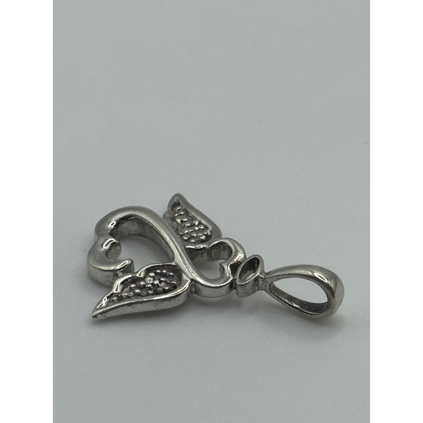 Jane Seymour Open Heart Angel Sterling Silver Pendant JWBR 925