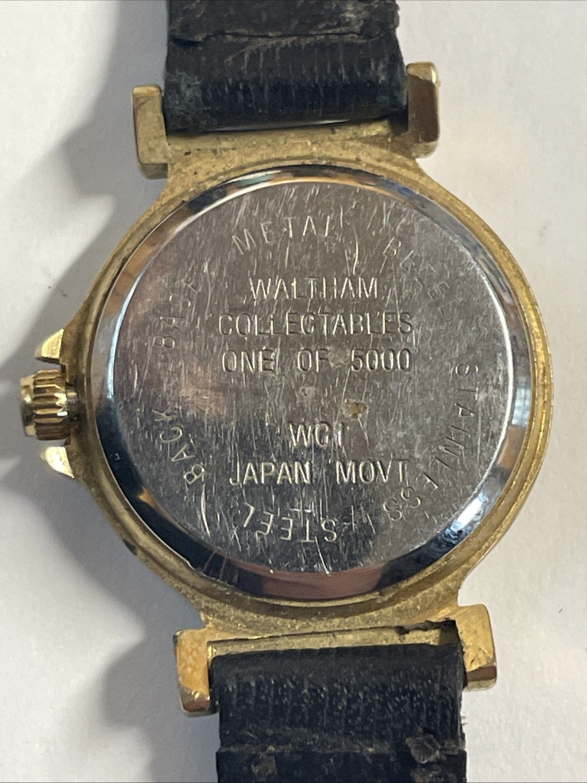 Waltham Limited Edition 1 0f 5000 Mercury Dime Gold Plated Watch Vtg. 90% Silver