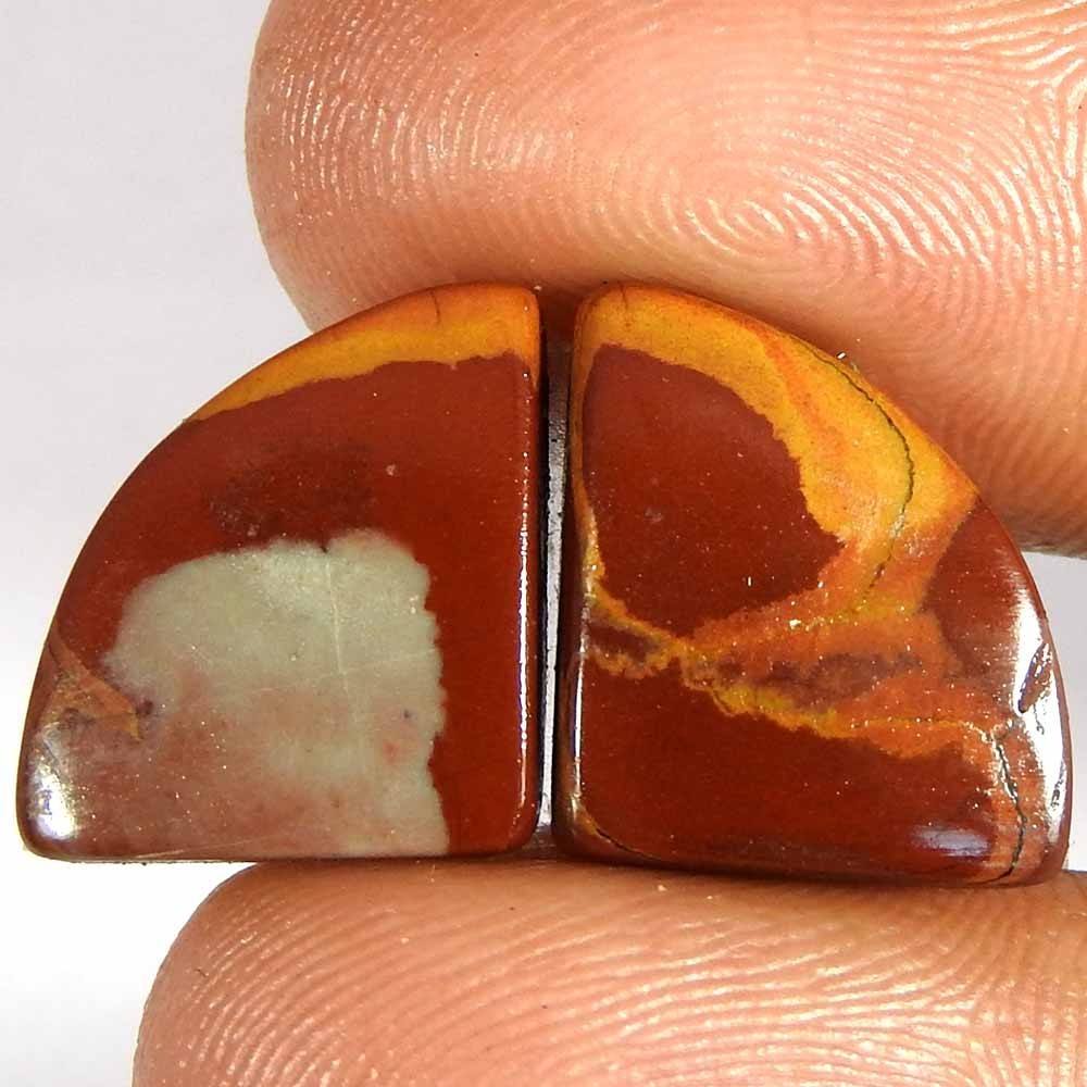 10.90Cts100%Natural Noreena Jasper Fancy Pair Cabochon Loose Gemstone