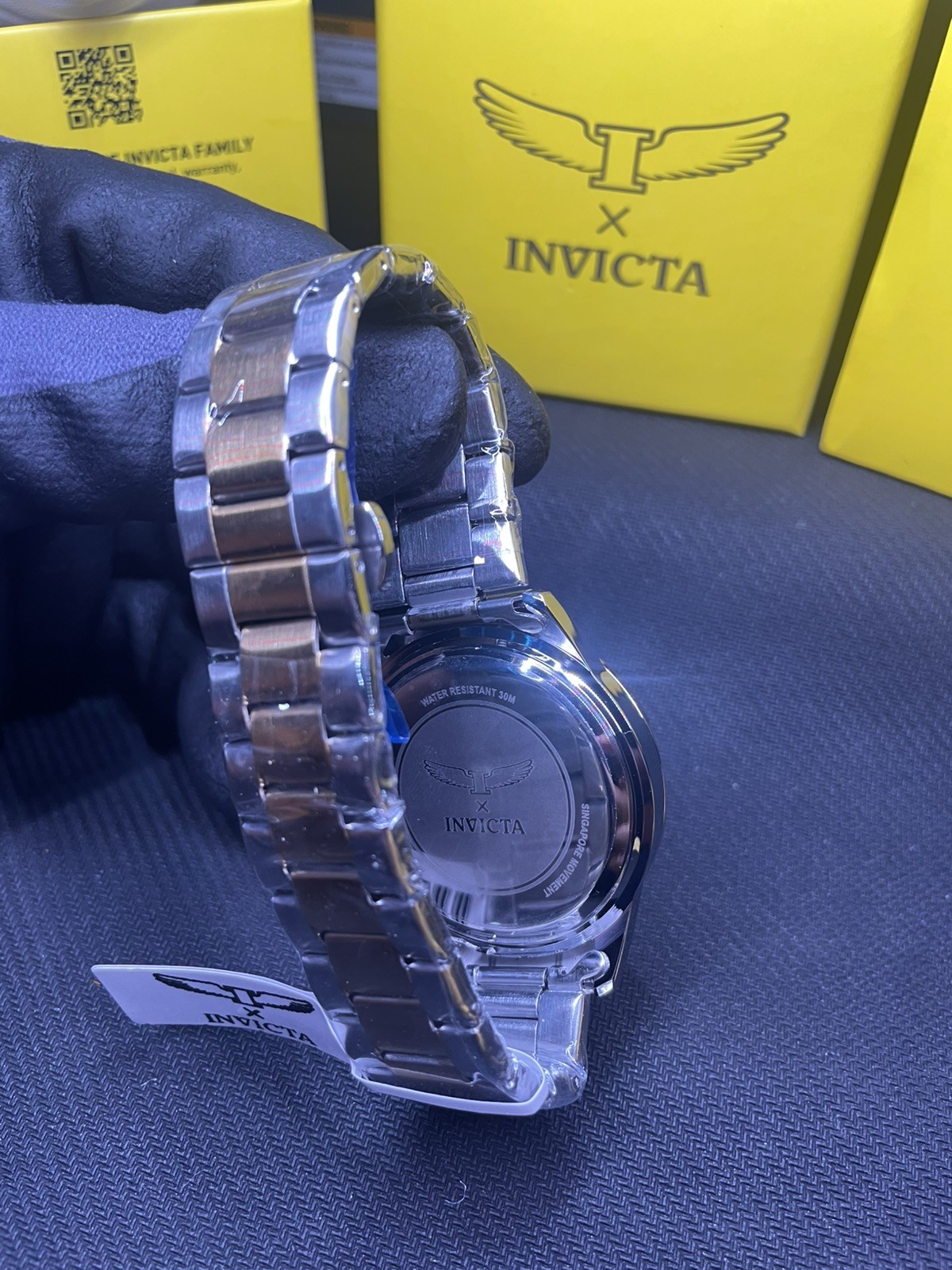 Invicta Specialty 69037 Men’s 42mm Gold & Silver Tone,Black Dial Watch NIB