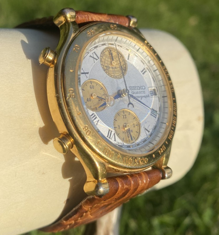 Seiko Age Of Discovery, Quartz Chronograph Alarm 7T32- 6E50
