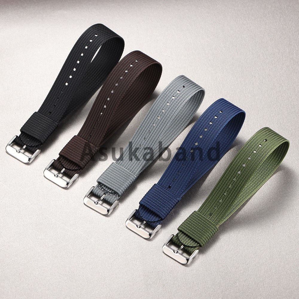 Nylon Watch Band Waterproof Ballistic Nylon One-Piece Military Watch Straps