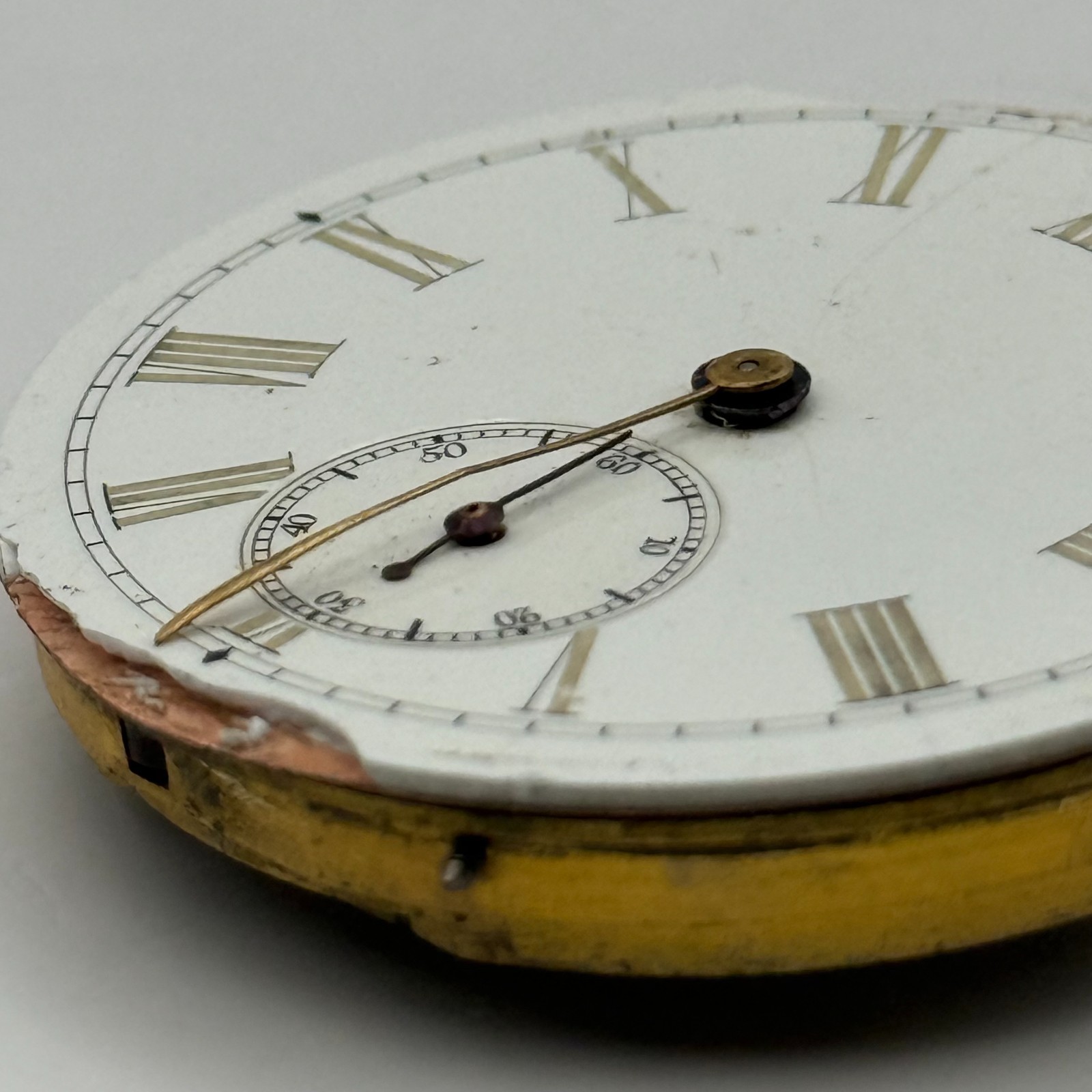 Longines Pocket Watch Movement Antique Sub Seconds Parts Repair Spares 41.2mm