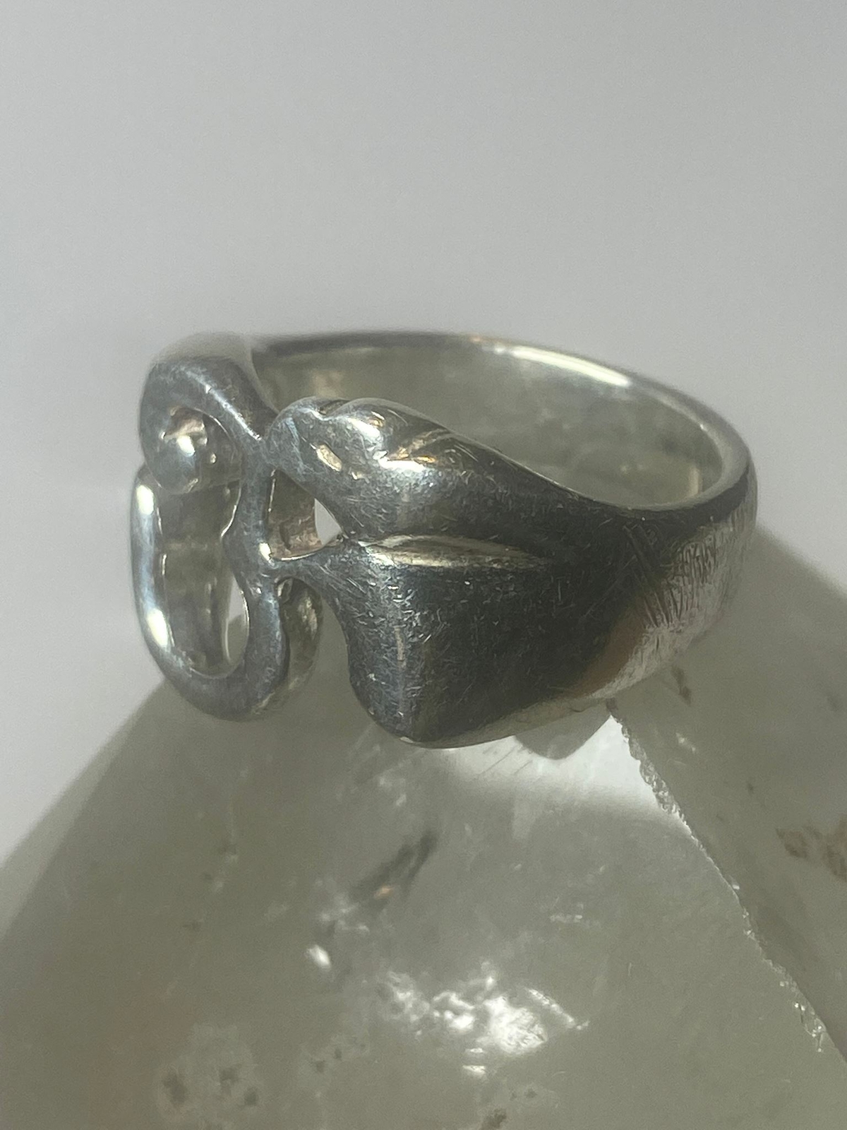 Ohm ring sound off the universe band sterling silver women men