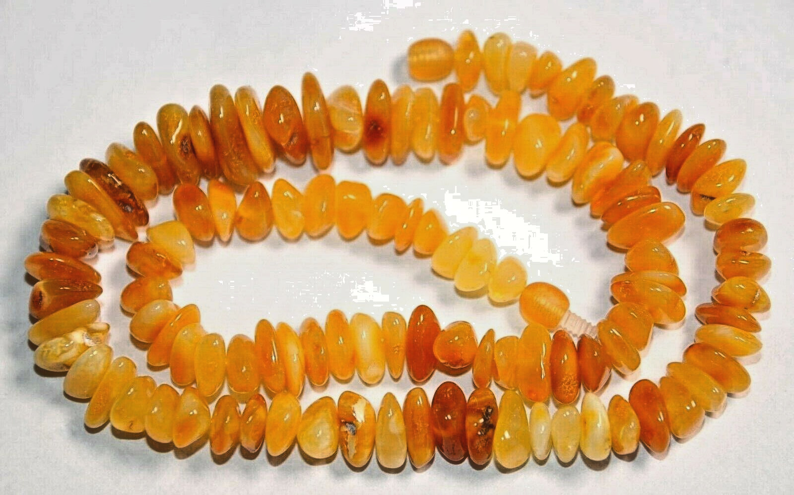 ✅51 cm=34gr RUSSIAN SOVIET BALTIC AMBER BEAD NECKLACE 琥珀 BRACELET STONE PENDANT